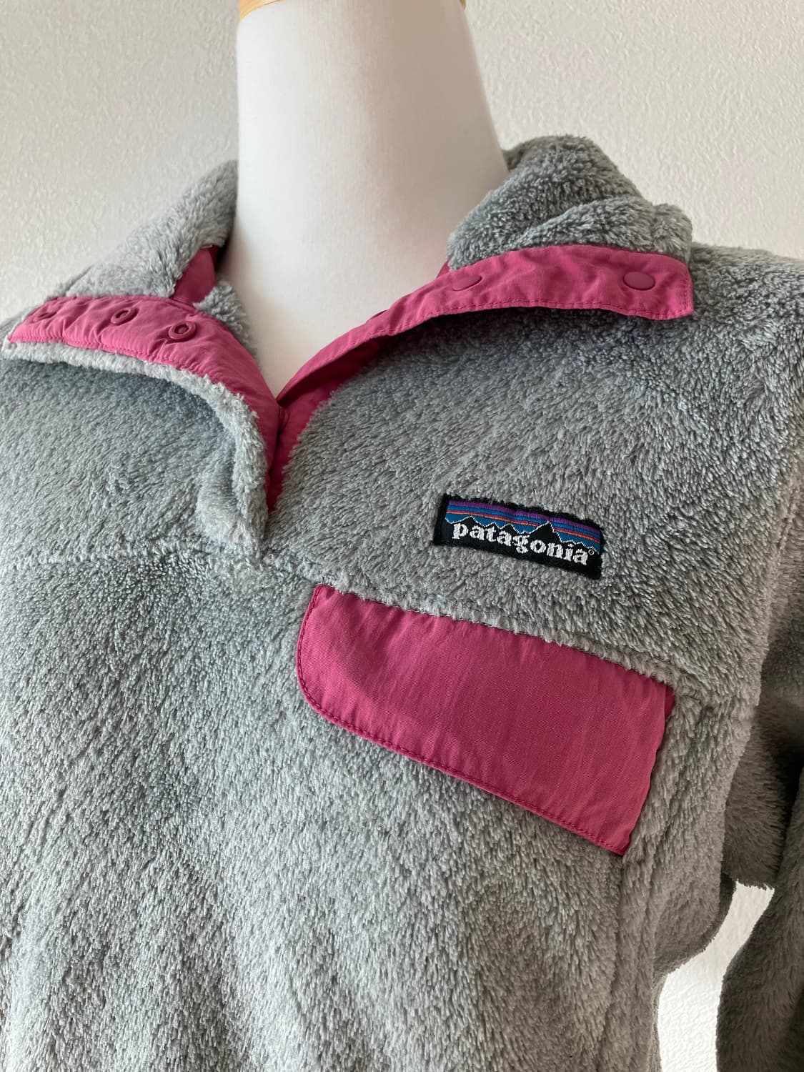 파타고니아 리툴스냅티 신칠라 반집업 후리스맨투맨 회핑배색 우먼 xs사이즈 상품이미지2