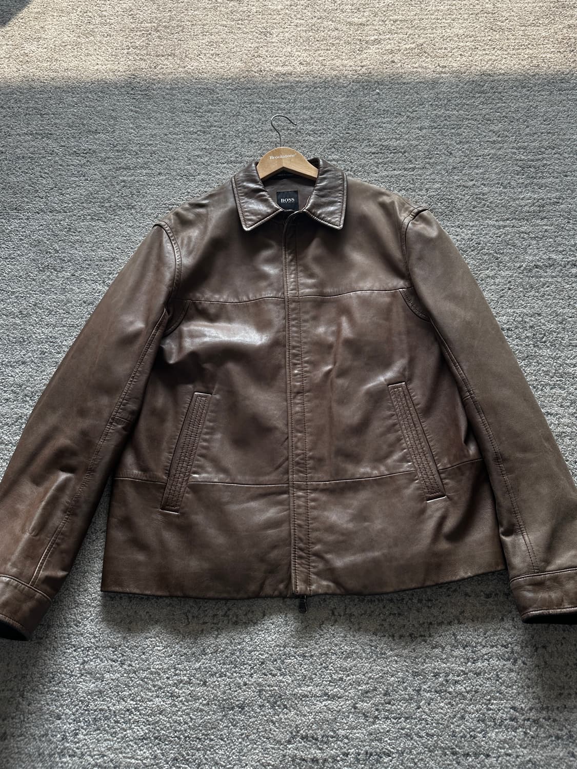 휴고보스 레더자켓 상품이미지1