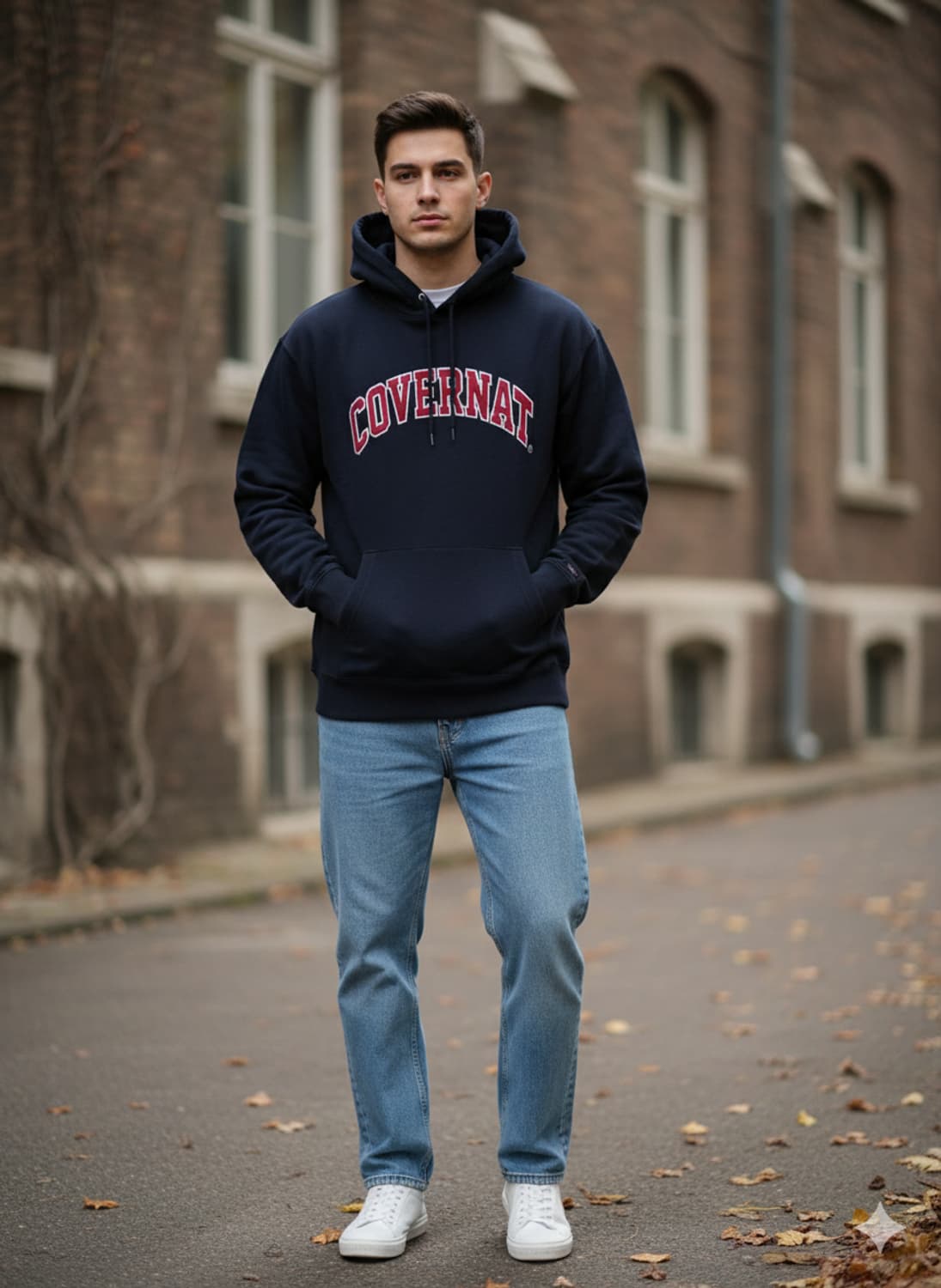 커버낫 네이비 후드티 M(95) 상품이미지2