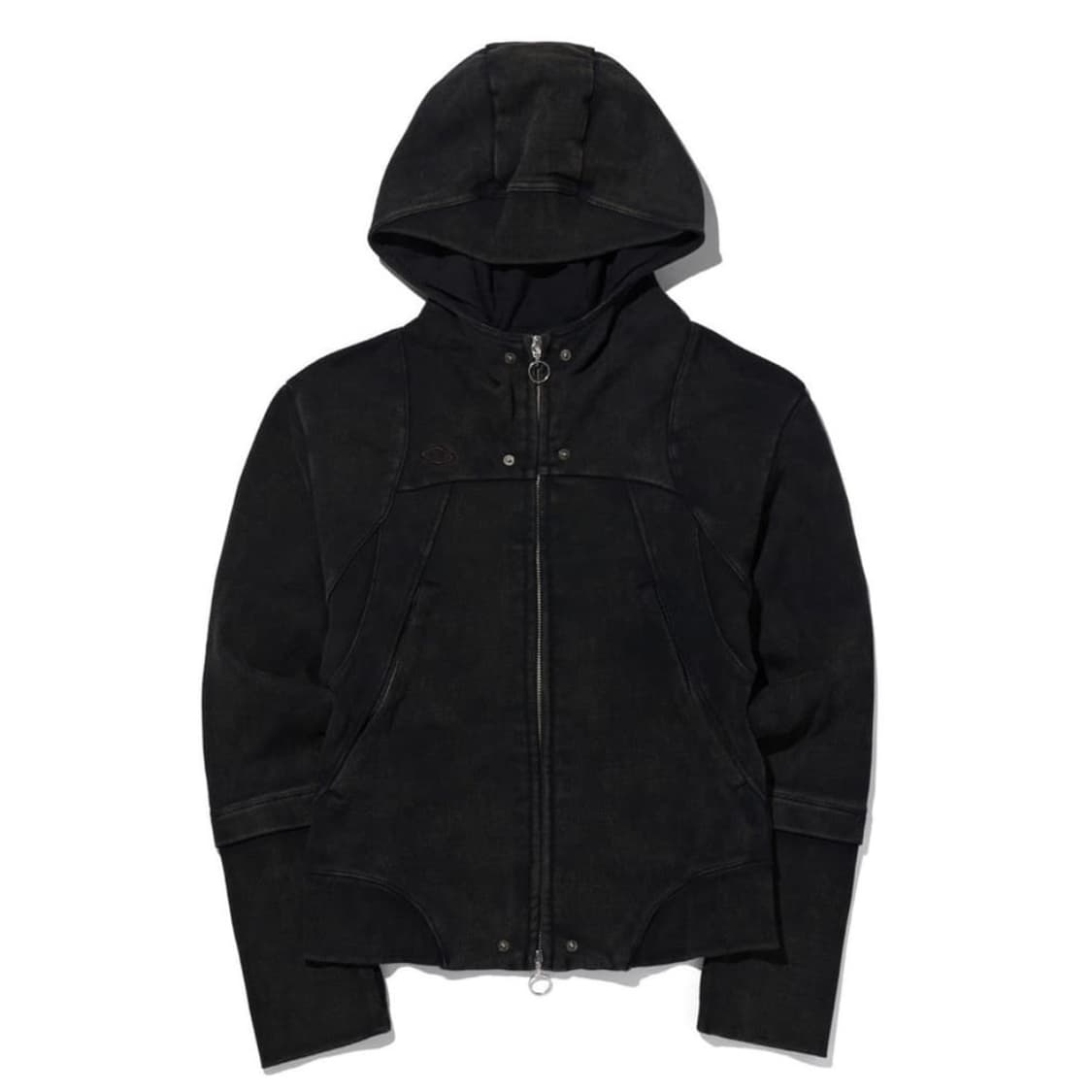RHOMBUS PUNCHING HOODIE ZIP-UP - WASHED 상품이미지1