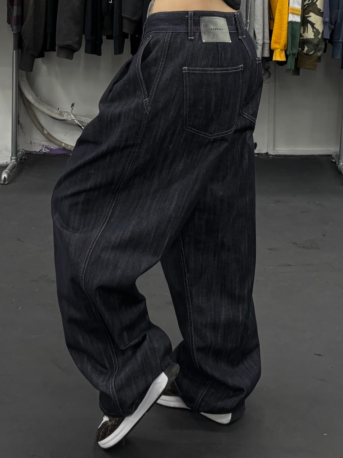 워시드 와이드 데님 팬츠 상품이미지3