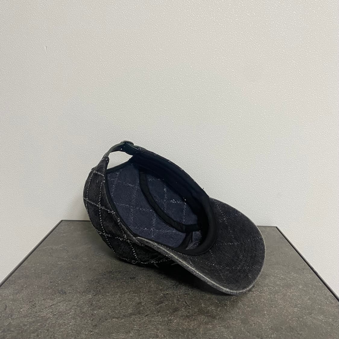 (OS) 슈프림 박스로고 캠프캡 모자 펀치드 데님 블랙 상품이미지7