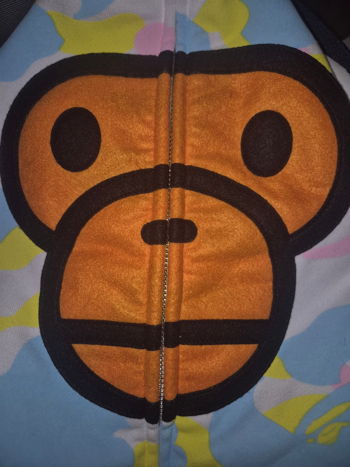 핀터깔 베이프 코튼캔디 카모 베이비 마일로 후드집업 화이트 XL 상품이미지4