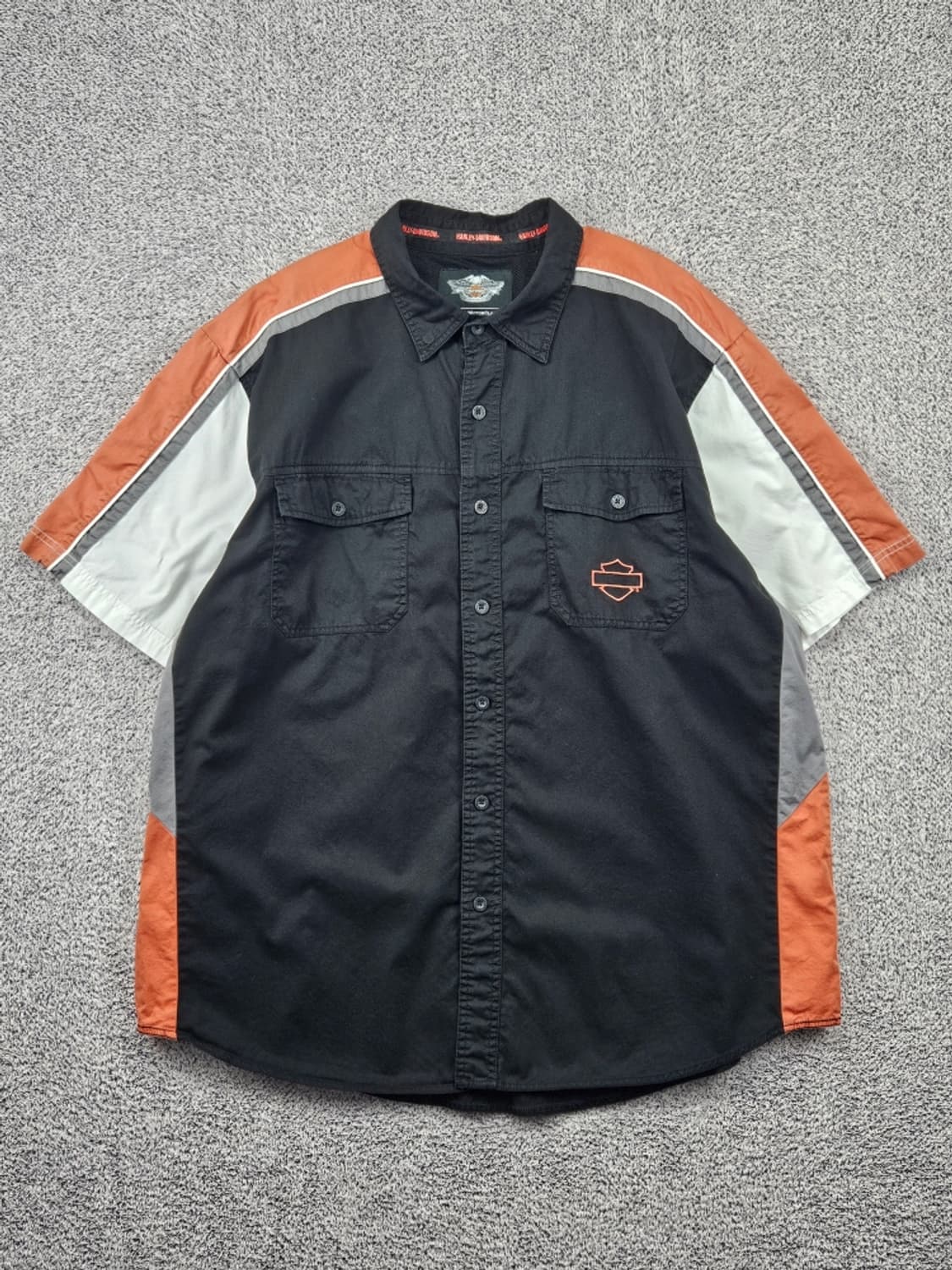 할리데이비슨 바이커 하프 반팔 셔츠 ( 2XL ) / 11819 상품이미지2