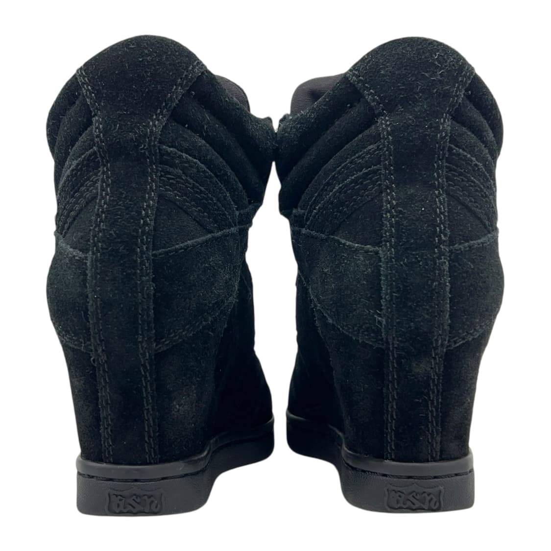 220 W 애쉬 보위 웨지힐 스니커즈 스웨이드 블랙 (EU35) 상품이미지5