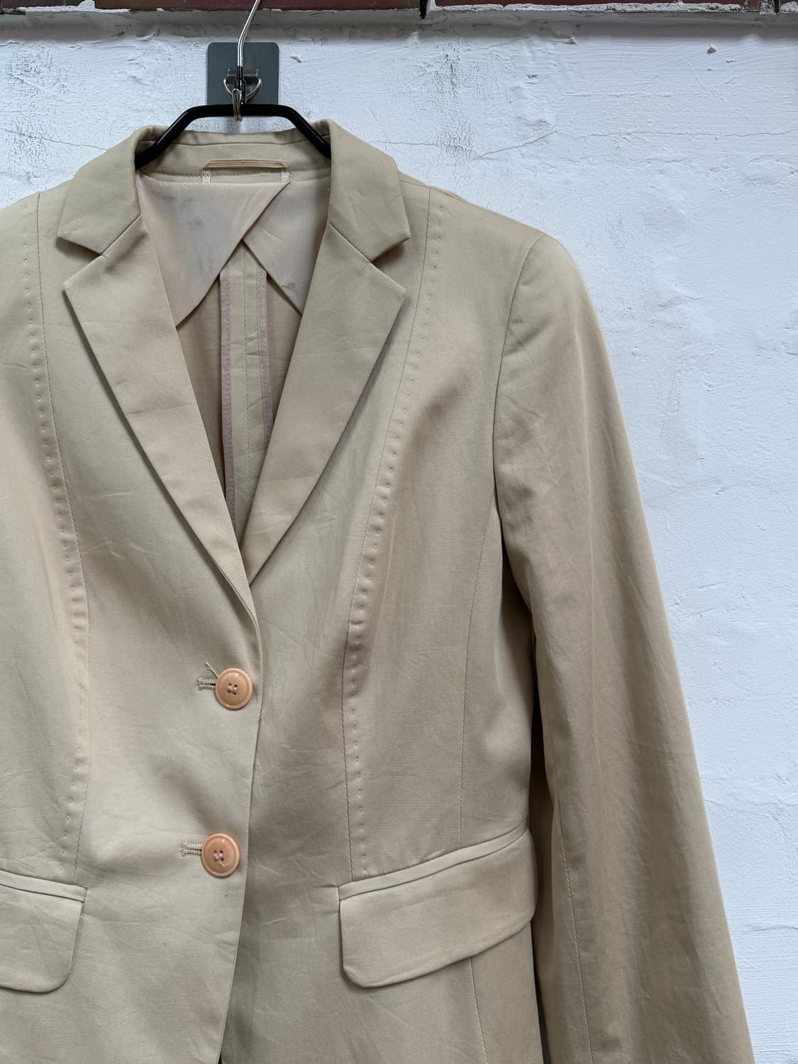 MaxMara 막스마라 투버튼 코튼 블레이저 40 상품이미지2