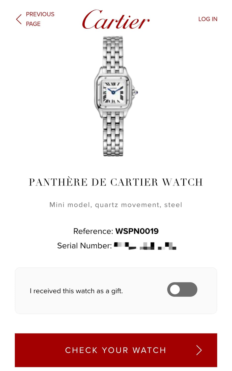 [까르띠에 풀세트] 신형 팬더 미니 mini 스틸 쿼츠 여성시계 21년 상품이미지9