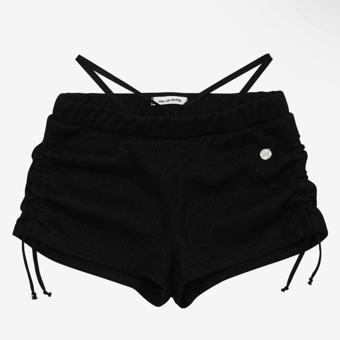 돈애스크마이플랜 셔링 스트링 마이크로쇼츠 S사이즈 블랙 상품이미지1