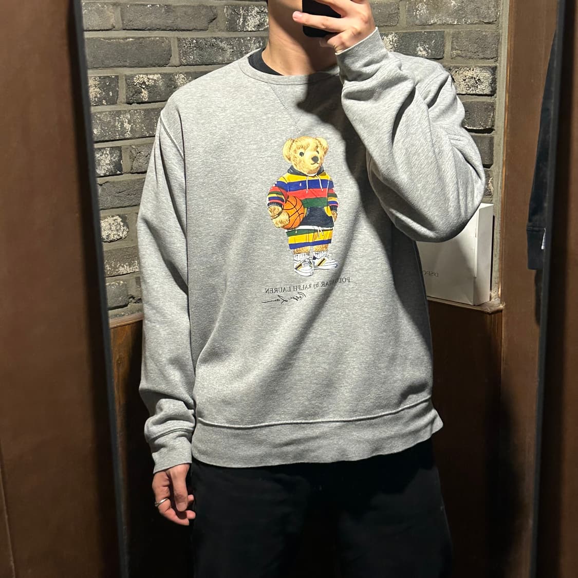 XL) 폴로 랄프로렌 베어 맨투맨 그레이 상품이미지8