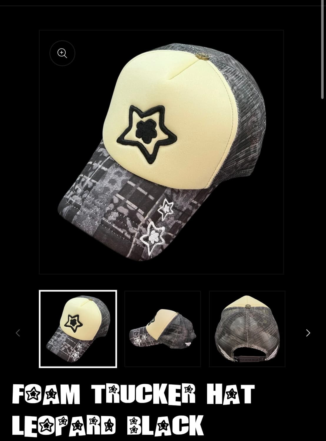 Star team ball cap balck 상품이미지1