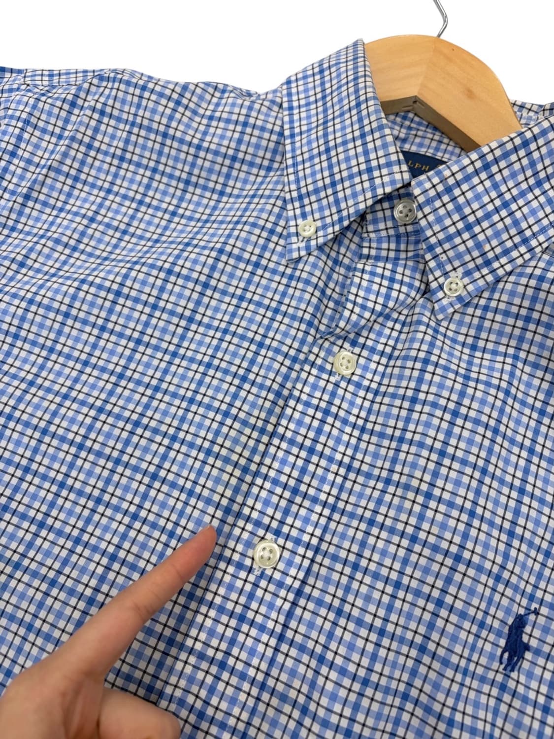 폴로 체크 셔츠 (M) 상품이미지4