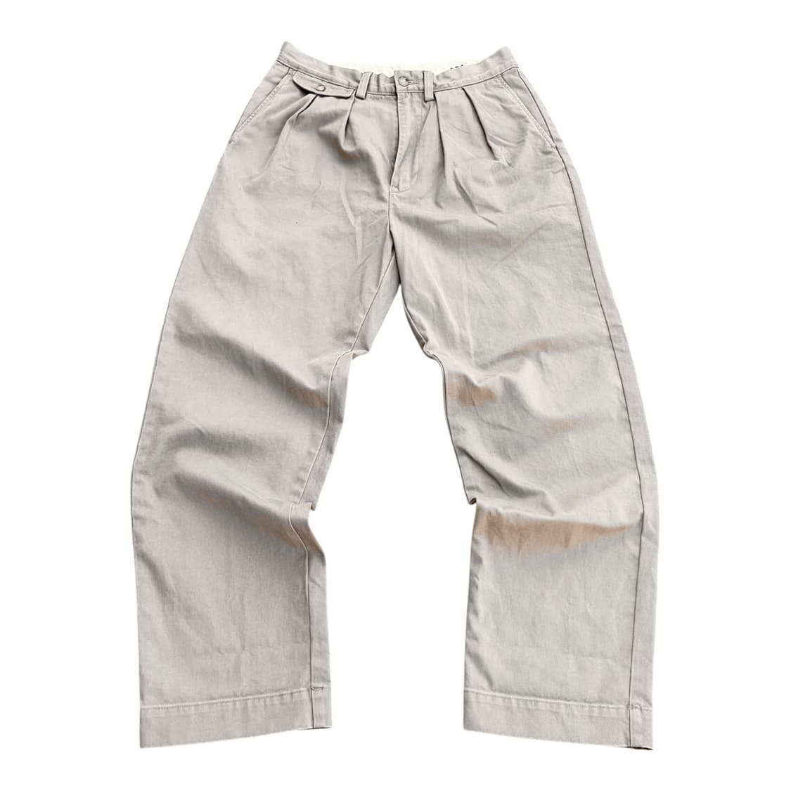 QR택) 폴로 랄프로렌 투턱 베이지 치노 팬츠 상품이미지1