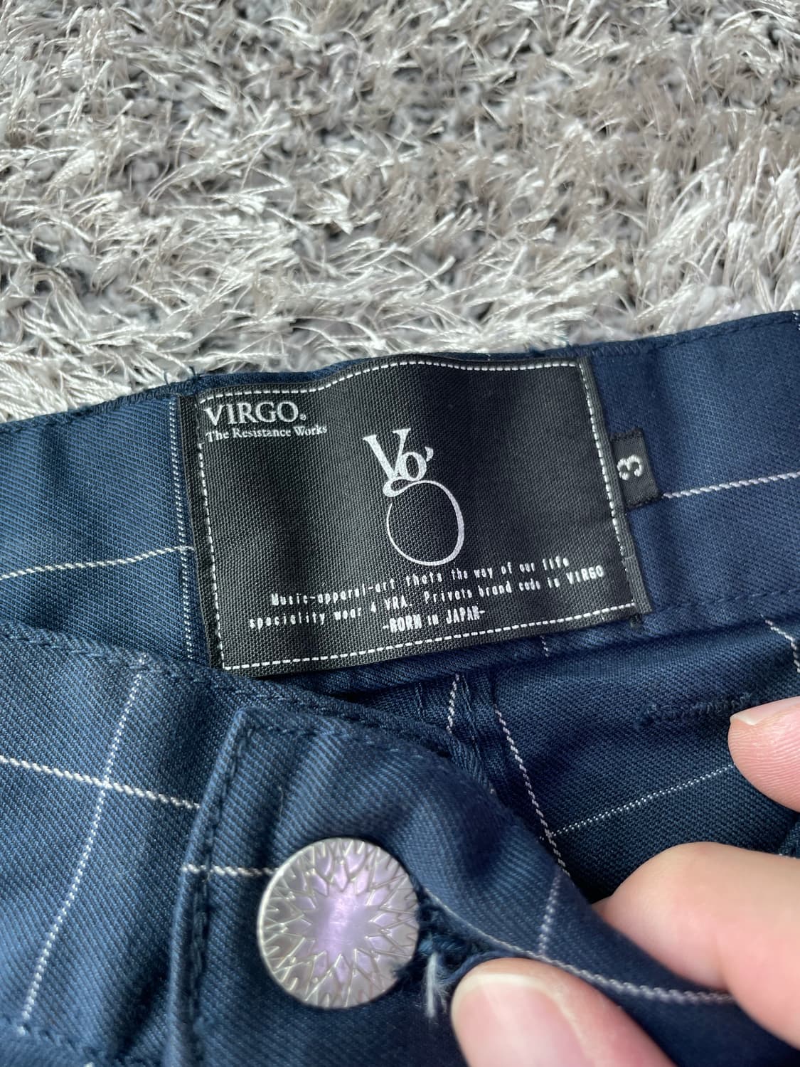 VIRGO 7부 체크면바지 사이즈 34 상품이미지2