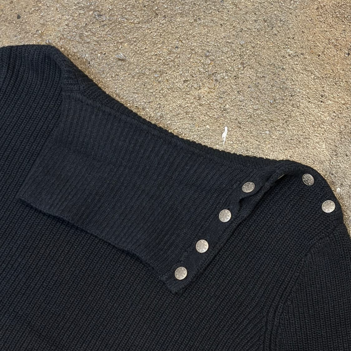 새상품급 90s USA 빈티지 폴로 랄프로렌 터틀넥 단추 니트  상품이미지5