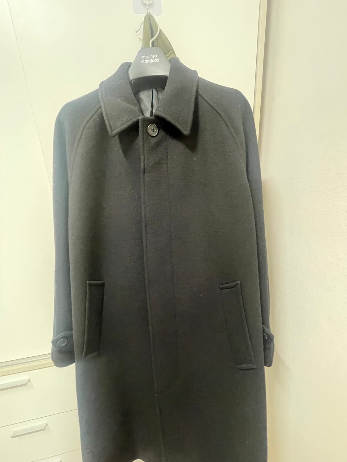 무탠다드 캐시미어 블렌드 오버사이즈 발마칸 코트 L 사이즈 상품이미지2