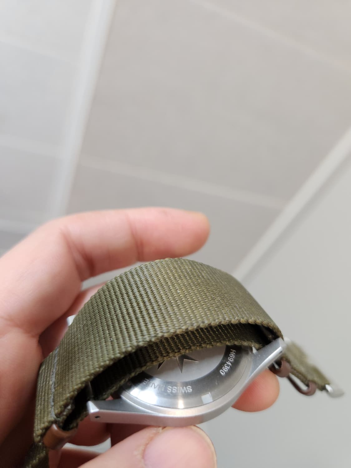 해밀턴 카키필드 메카니컬 38 나토블랙 상품이미지5