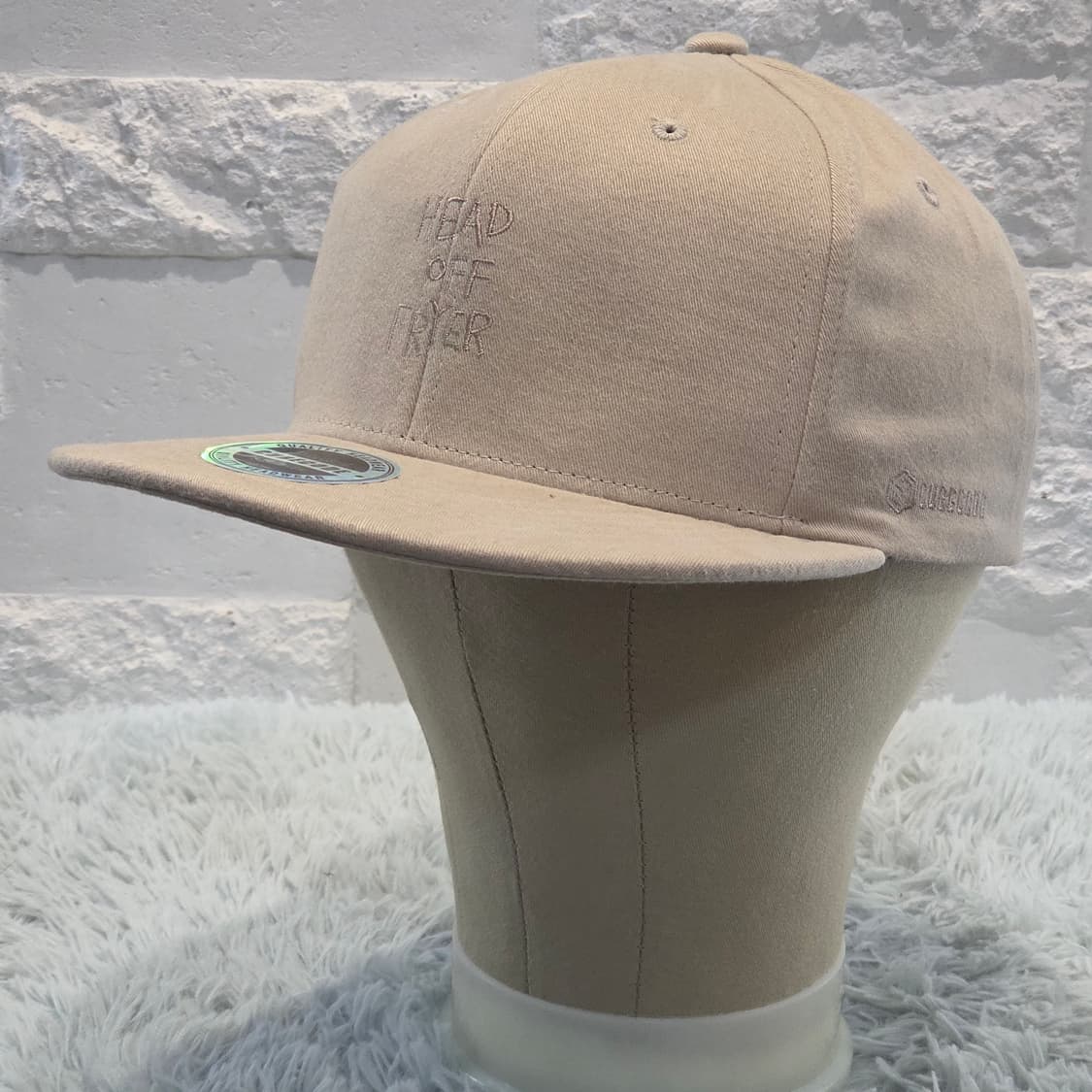 p1-2:큐브코드 스냅백 베이지 (56-59cm) 상품이미지3