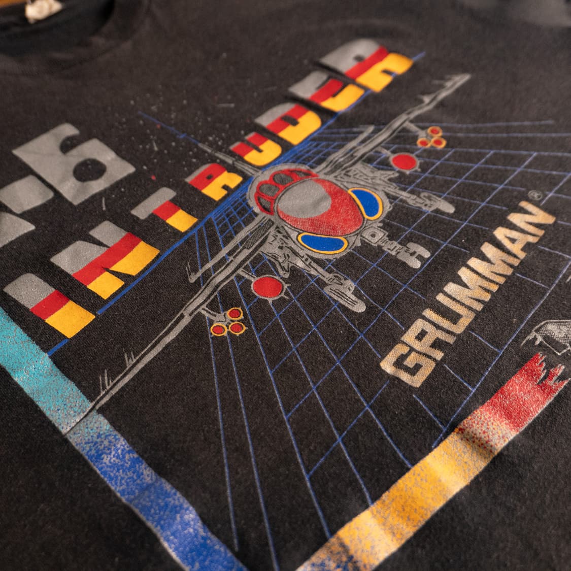 80s A-6 Intruder Grumman T shirt/(95-100 상품이미지3