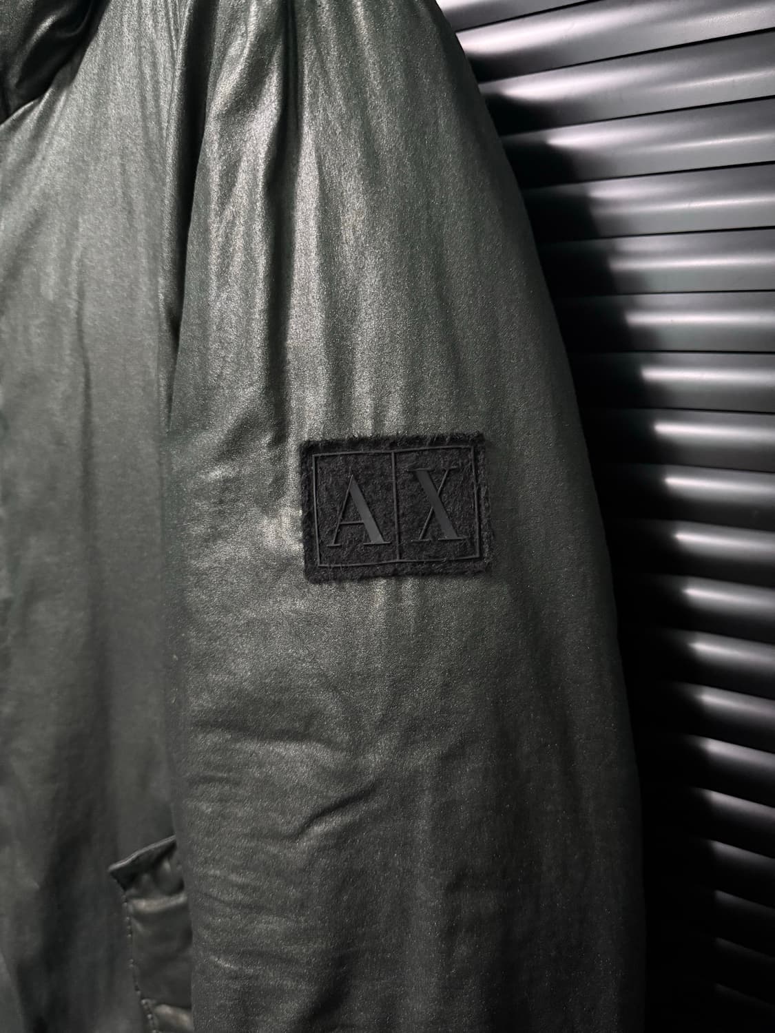 아르마니 익스체인지 알마니 카키 후드 후디 패딩 코팅 M 95 명품 털  상품이미지6