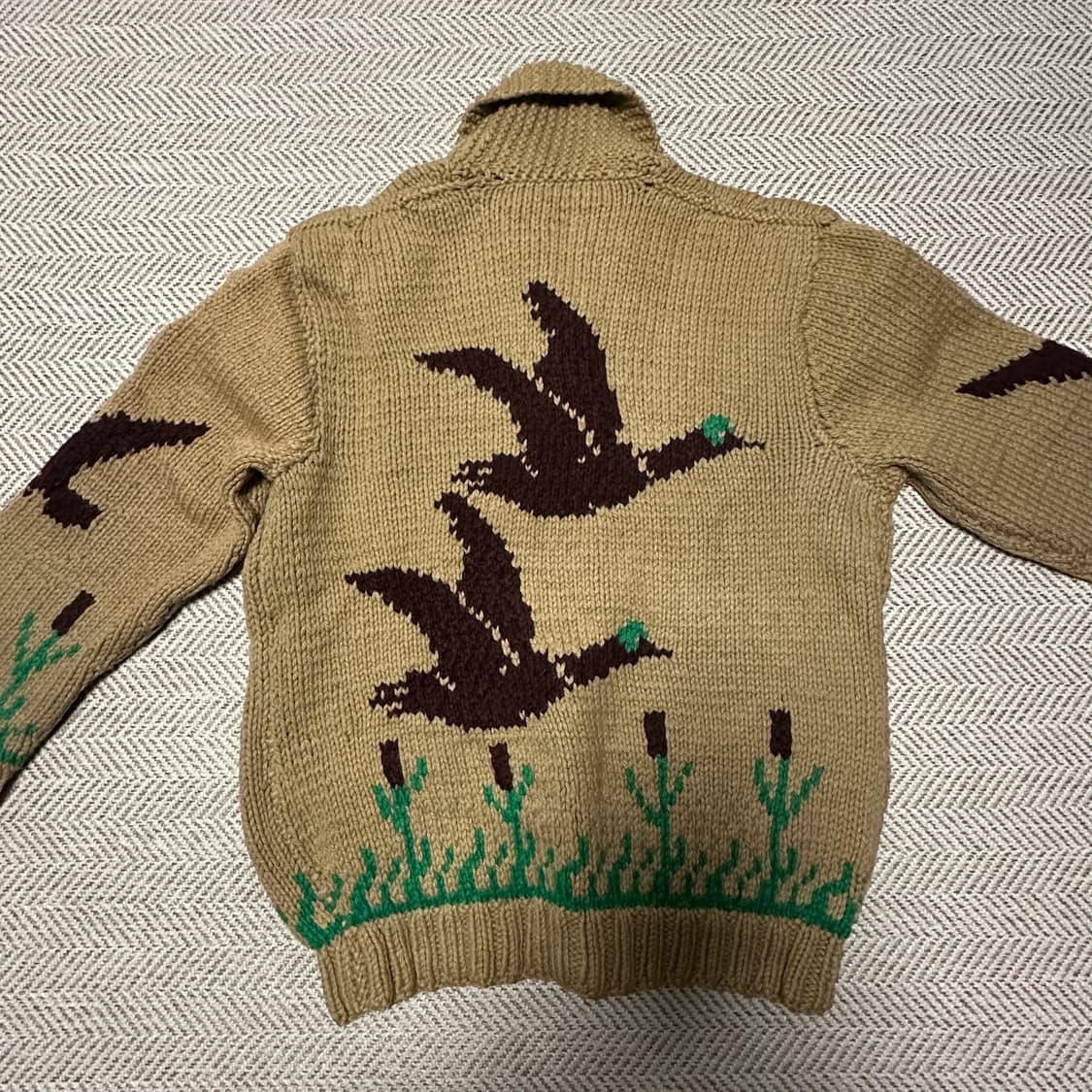 VINTAGE heavy knit jacket 상품이미지2