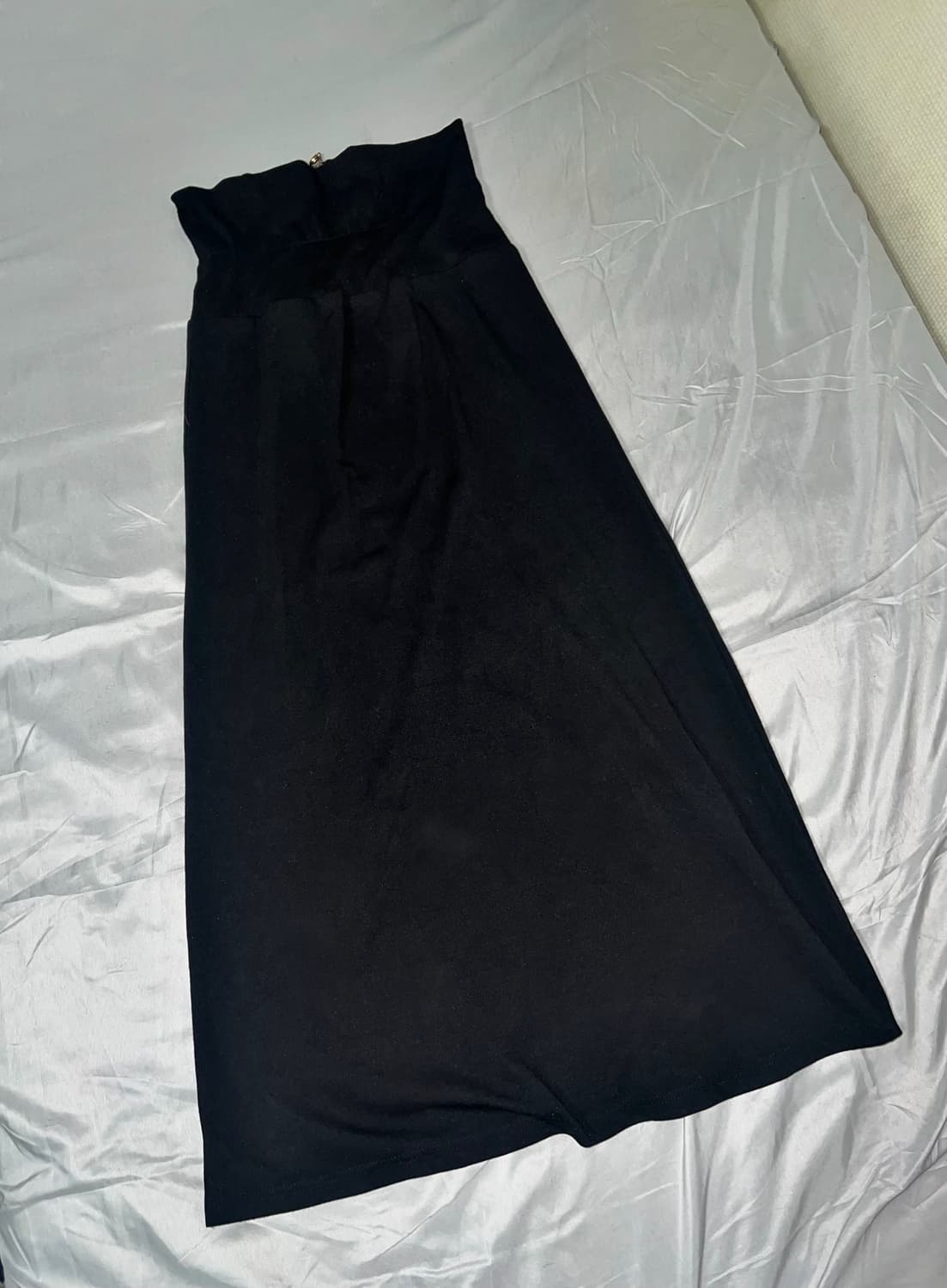 ✨vintage black zipper long skirt punk✨ 상품이미지4