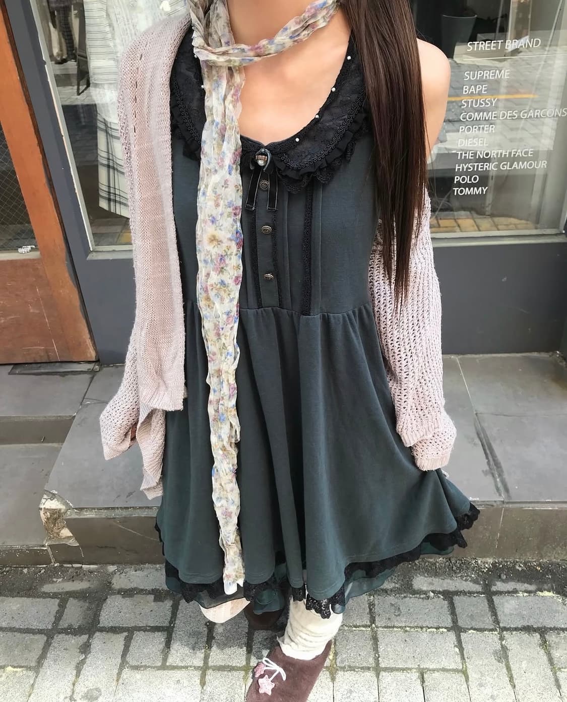 ˚꩜｡엑팜 딥그린 러블리 모리 set˚꩜｡ 상품이미지4