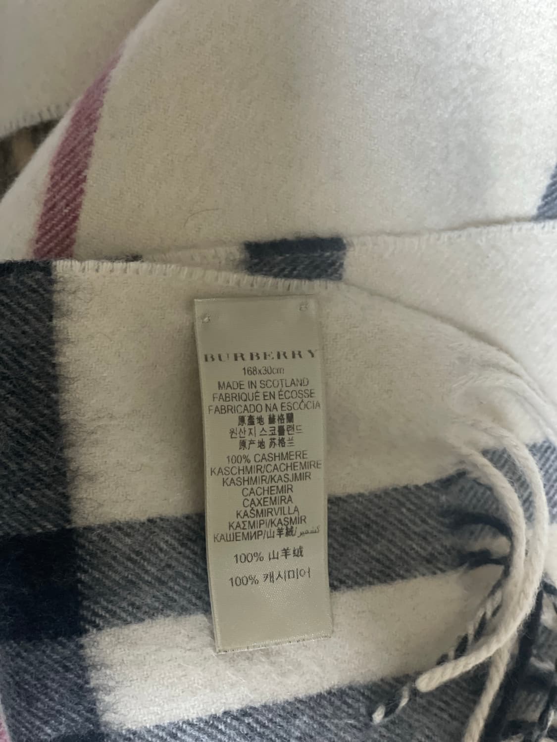 버버리 캐시미어 머플러 상품이미지4