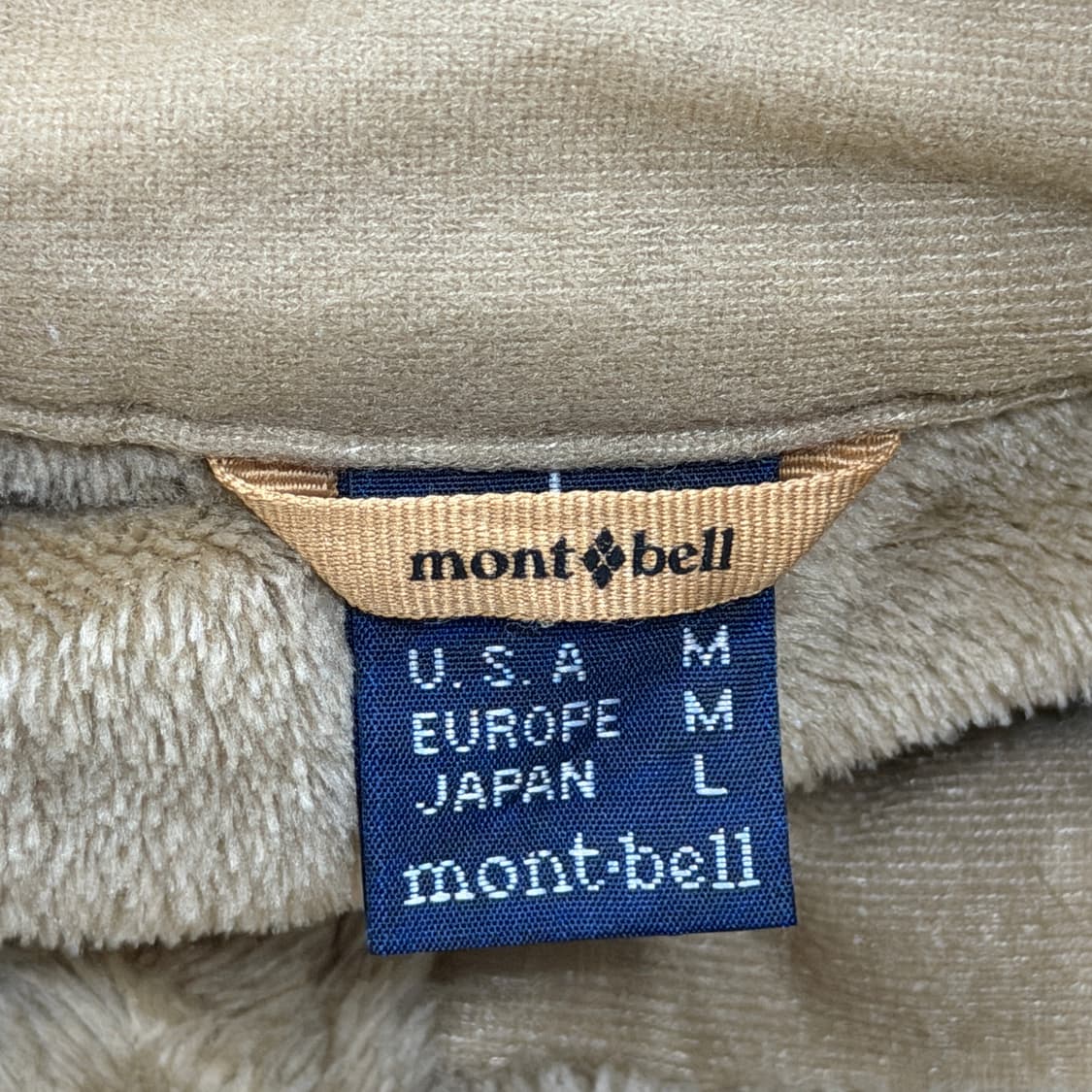 몽벨 빈티지 이시스 플리스 후리스 자켓 베이지 브라운 L 상품이미지4