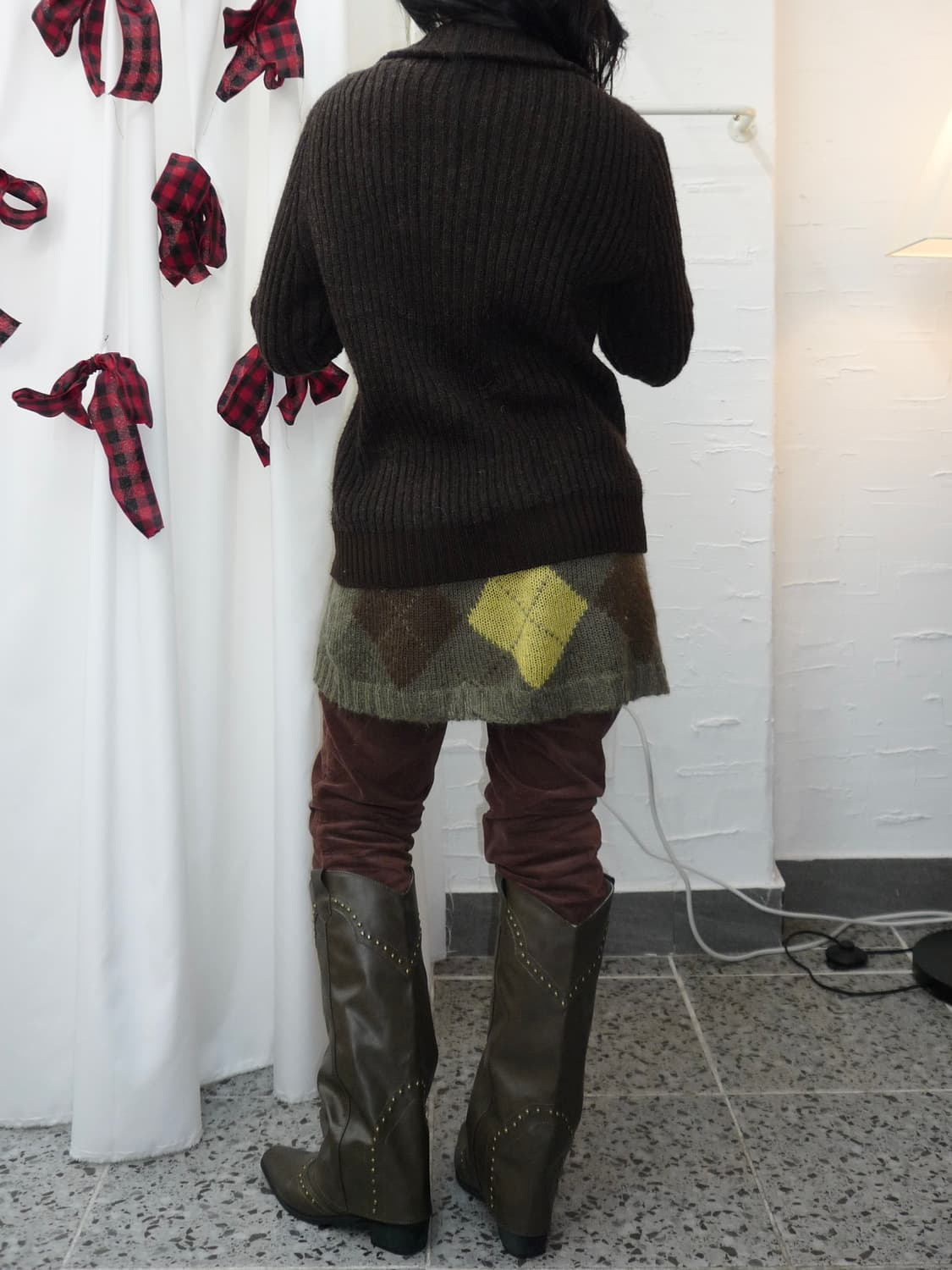 deep brown toggle cardigan 상품이미지4