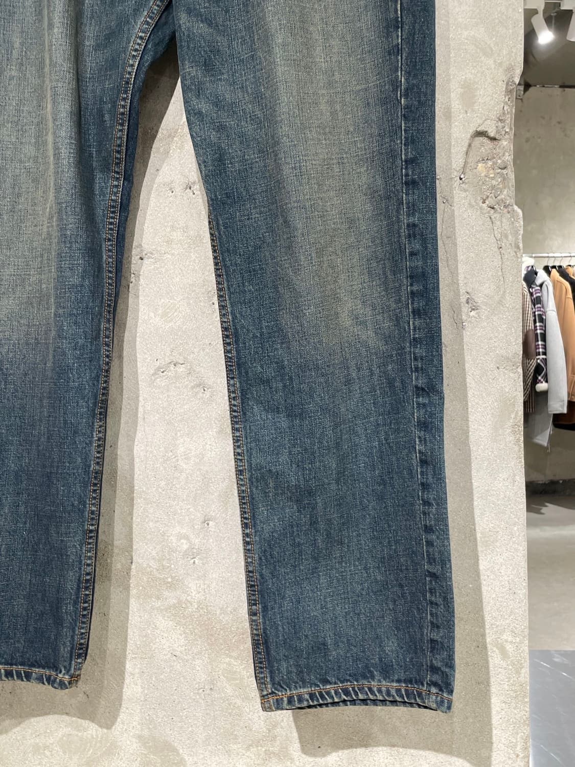 할리 데이비슨 진청 스트레이트 워싱 데님 팬츠 상품이미지5