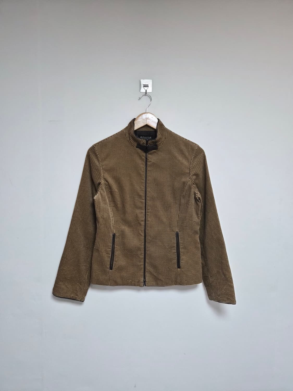 소니아니키엘SoniaRykiel 하운드 투스 라이더 자켓 38사이즈 -  상품이미지1