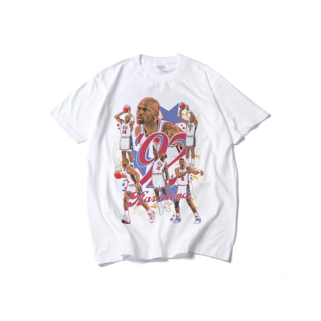 92’ Barcelona Dream Team 빈티지 부트레그 그래픽 티셔 상품이미지1