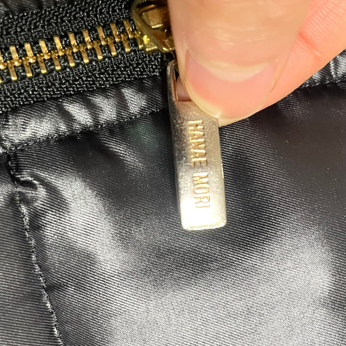 하나에모리 블랙 다운 코트 여성40 상품이미지5