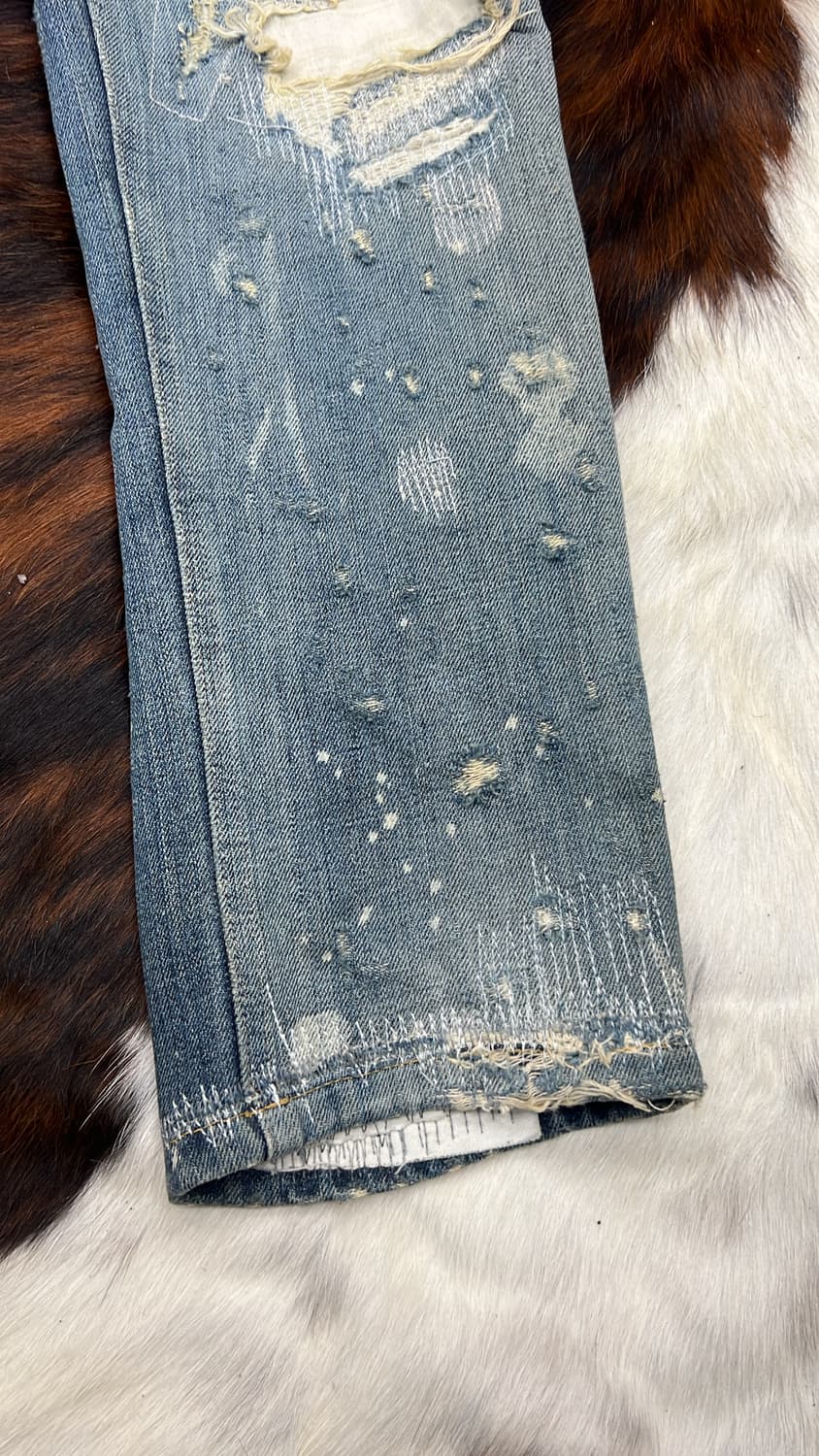 돌체앤가바나 00s 리페어 디스트레스 스키니 진 상품이미지4