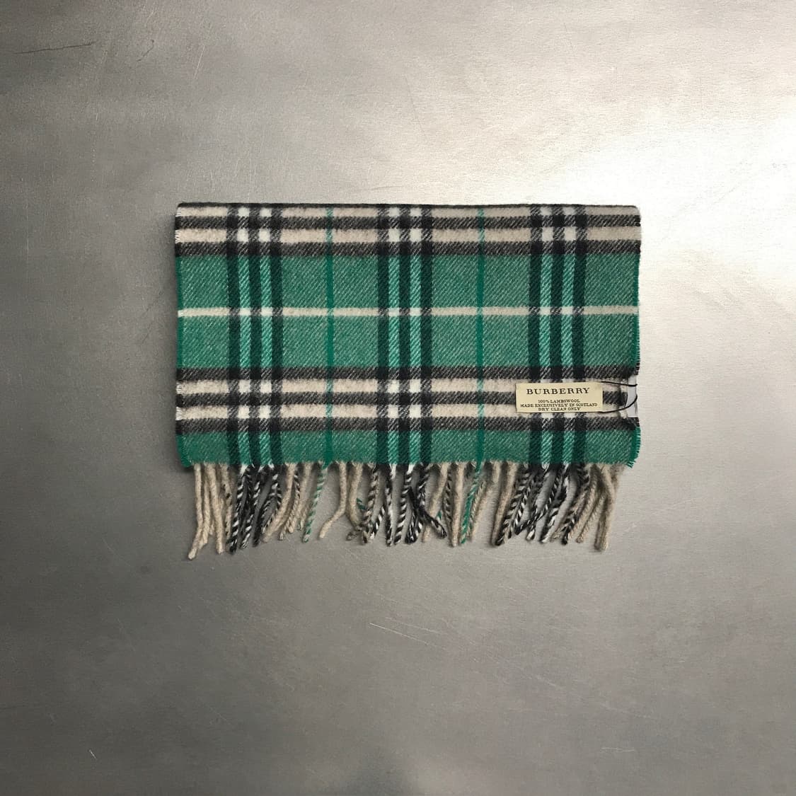 버버리 정품 램스울 머플러 그린 상품이미지2