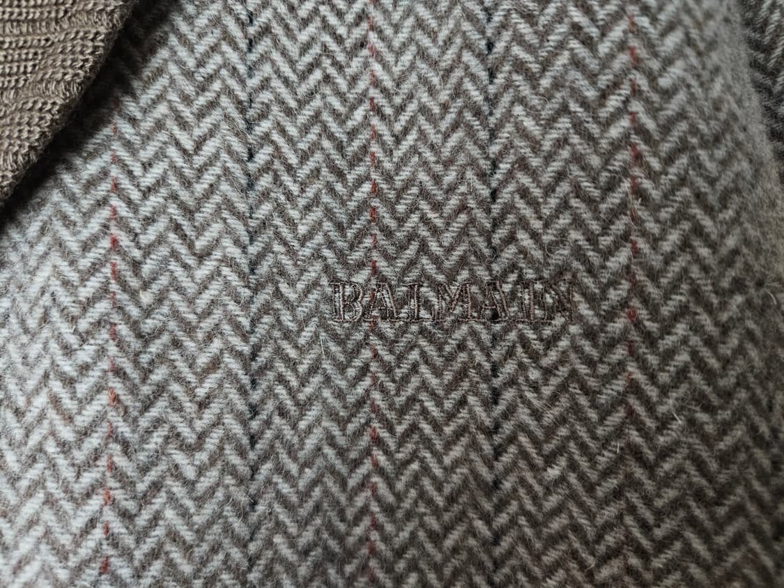 발망 BALMAIN 파리 울 워크 자켓 일본산 빈티지 (새제품) 상품이미지5