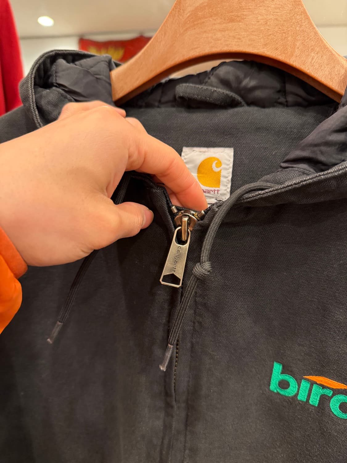 Carhartt 칼하트 덕 액티브 페이딩 후드 워크 자켓 상품이미지3