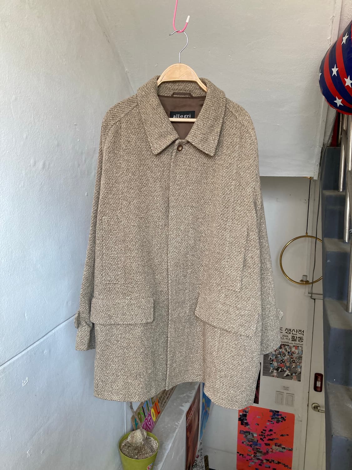 빈티지 에스닉 울 코트 상품이미지1