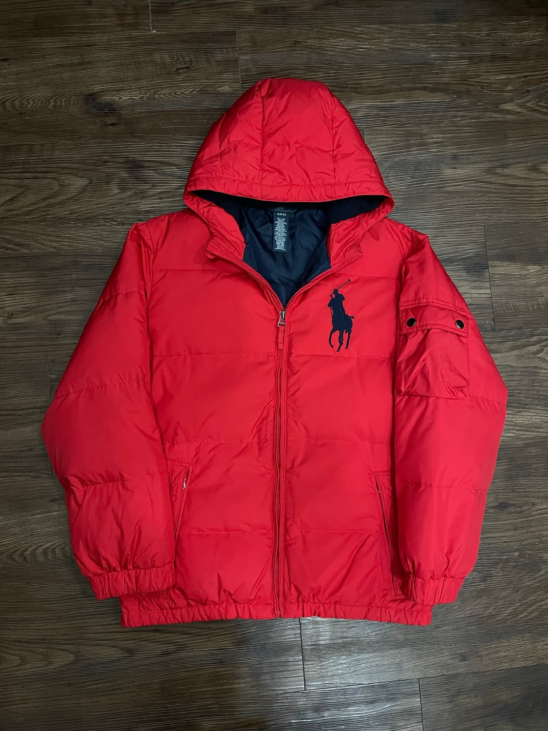 폴로 랄프로렌 빅포니 다운 패딩 푸퍼 자켓 레드 상품이미지3