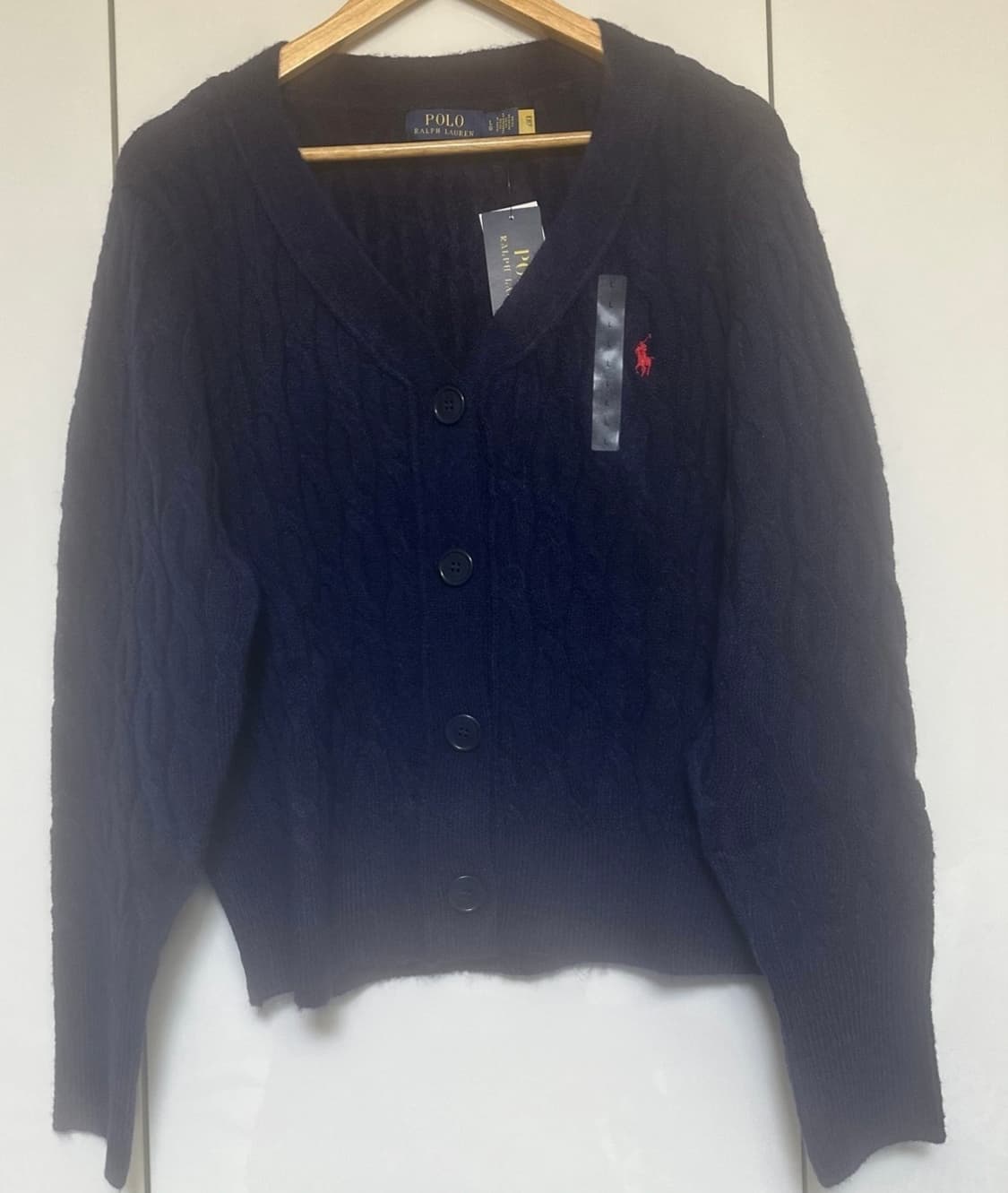 폴로 랄프로렌 블랙 케이블 니트 가디건 상품이미지1