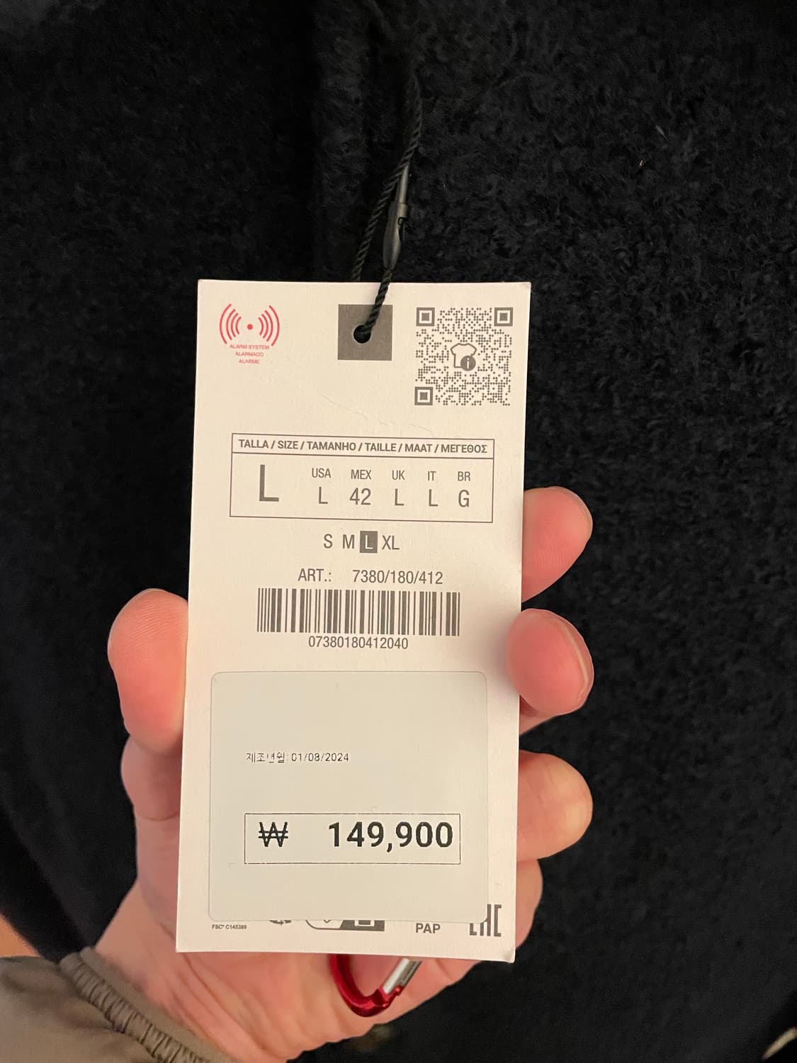 자라 더블페이스 울 재킷 L 상품이미지3