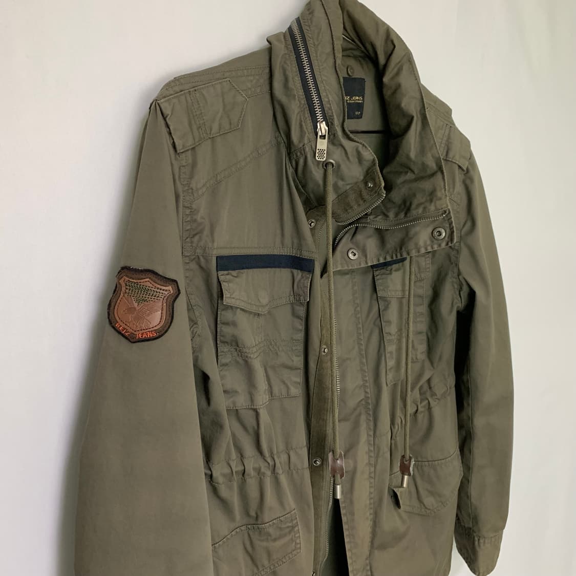 REIZ JEANS 00s 빈티지 하이넥 밀리터리 카고 야상자켓 100 상품이미지7