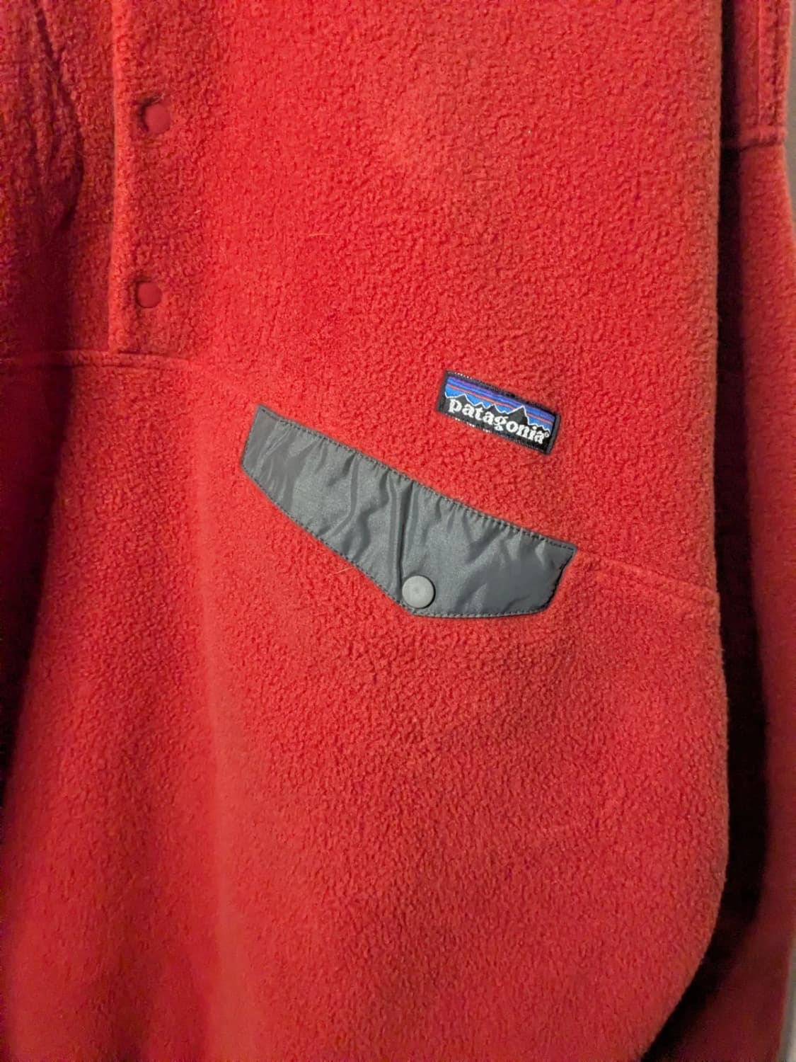 XL 빈티지 90S 포르투칼메이드 파타고니아 신칠라 레드 상품이미지3