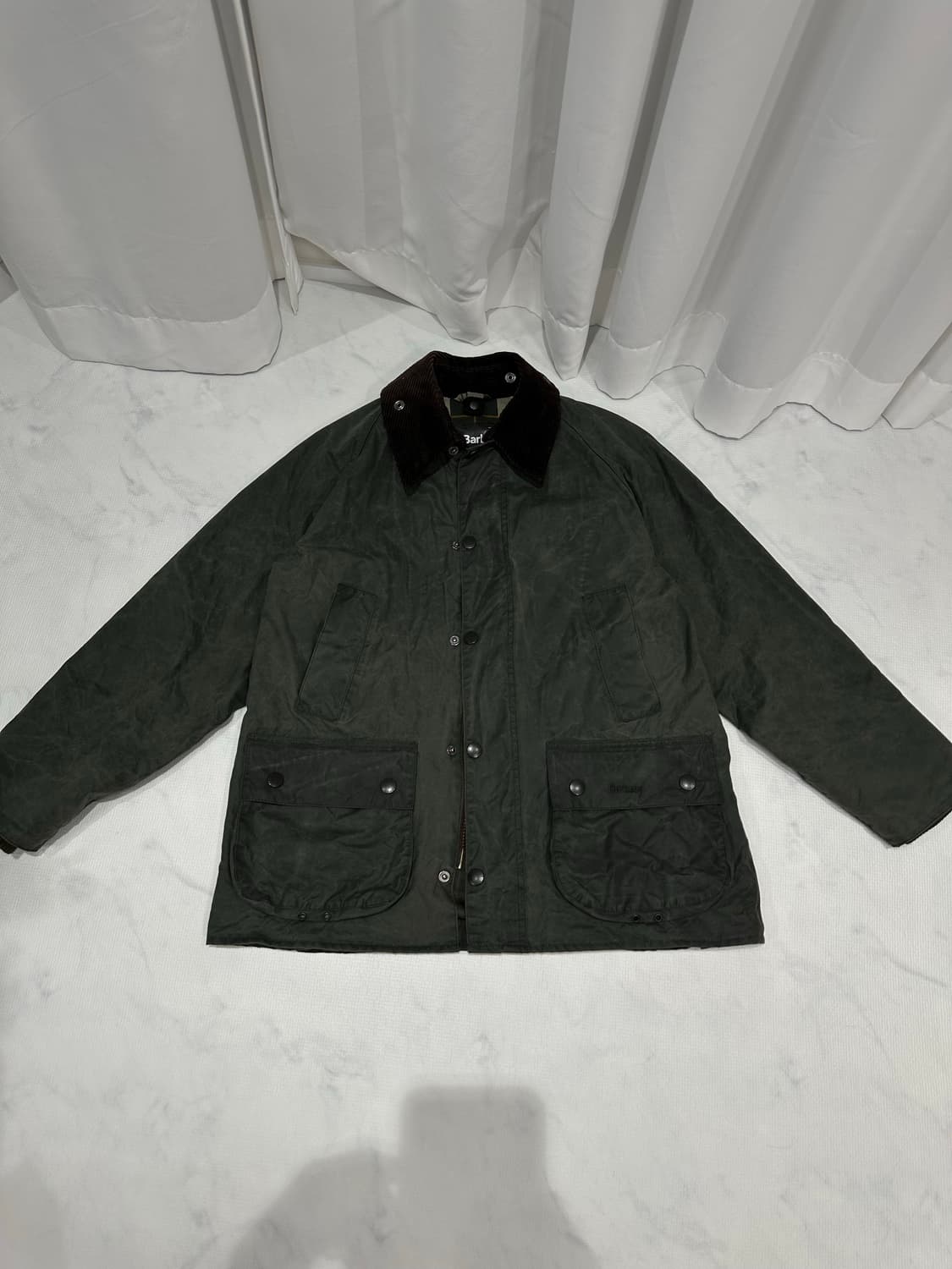 바버 비데일 왁스 자켓 세이지 38 사이즈 상품이미지1