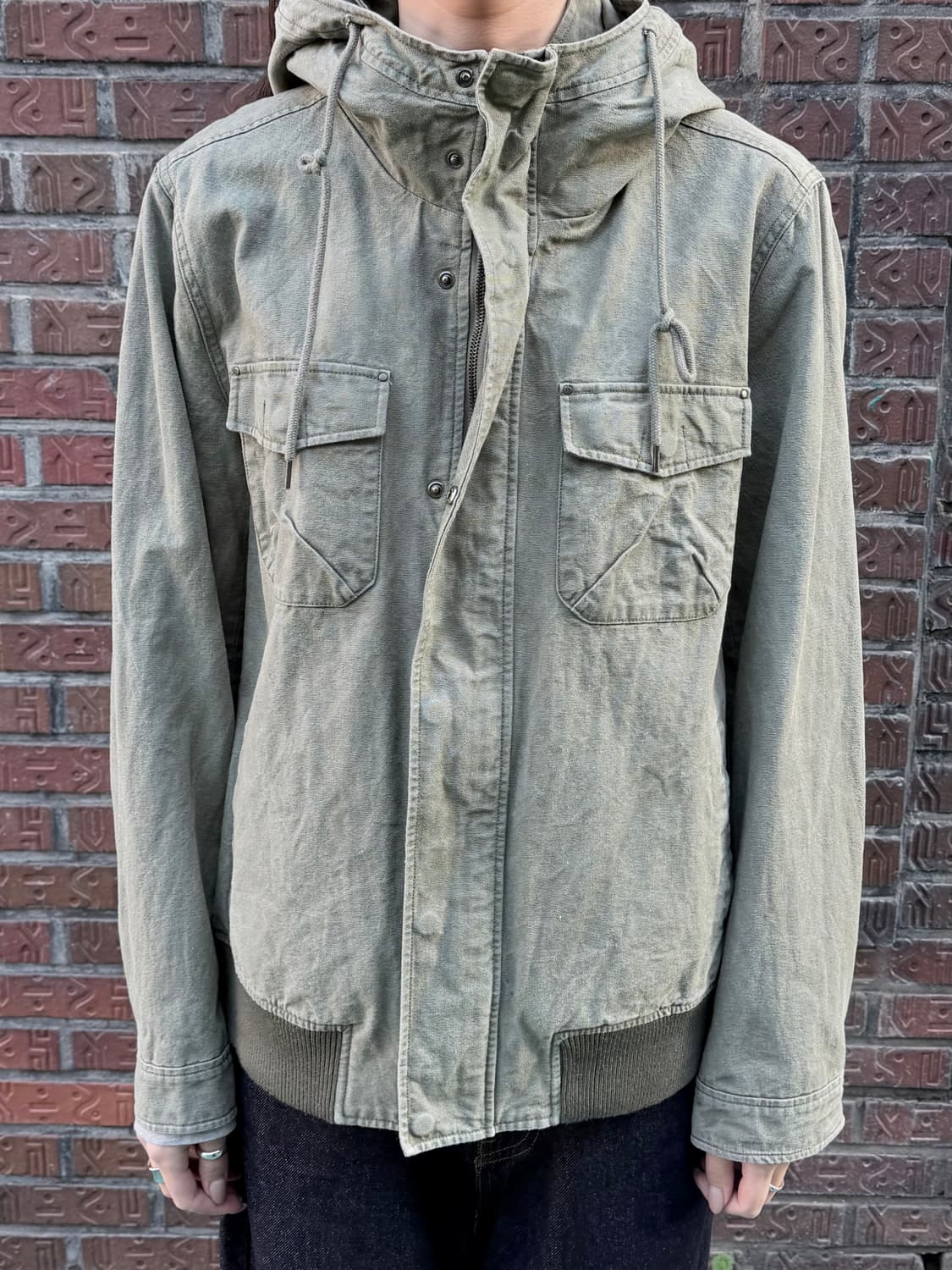 6BULLET 밀리터리 카키 자켓 상품이미지2