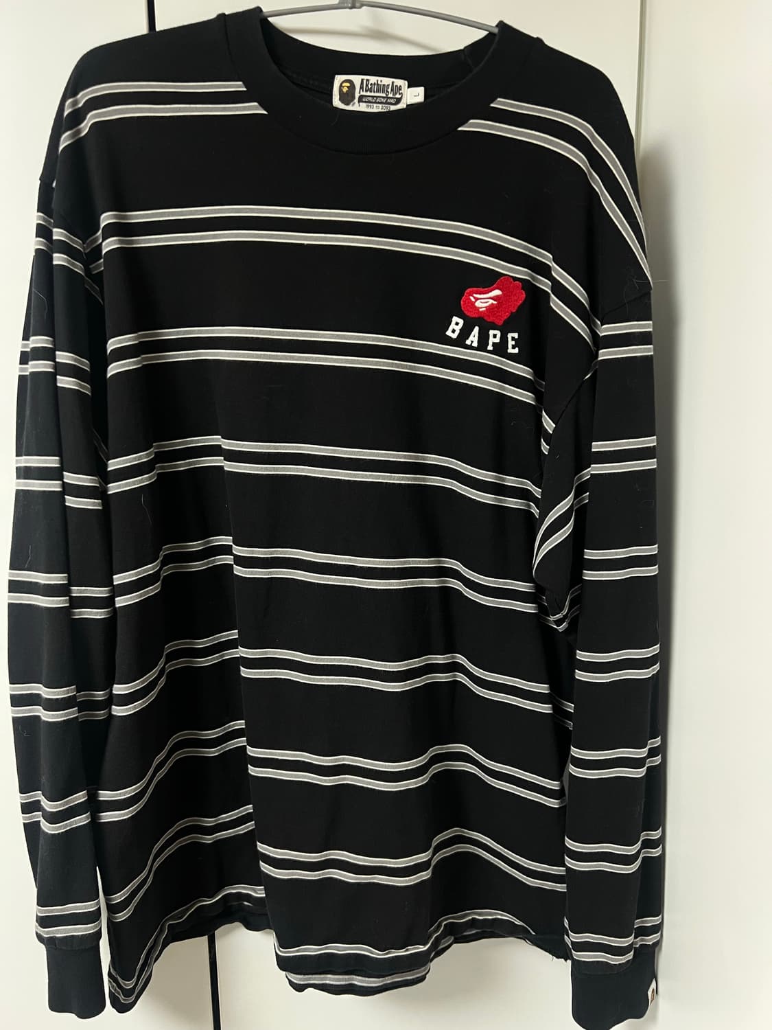 베이프 스트라이프 롱슬리브 상품이미지1