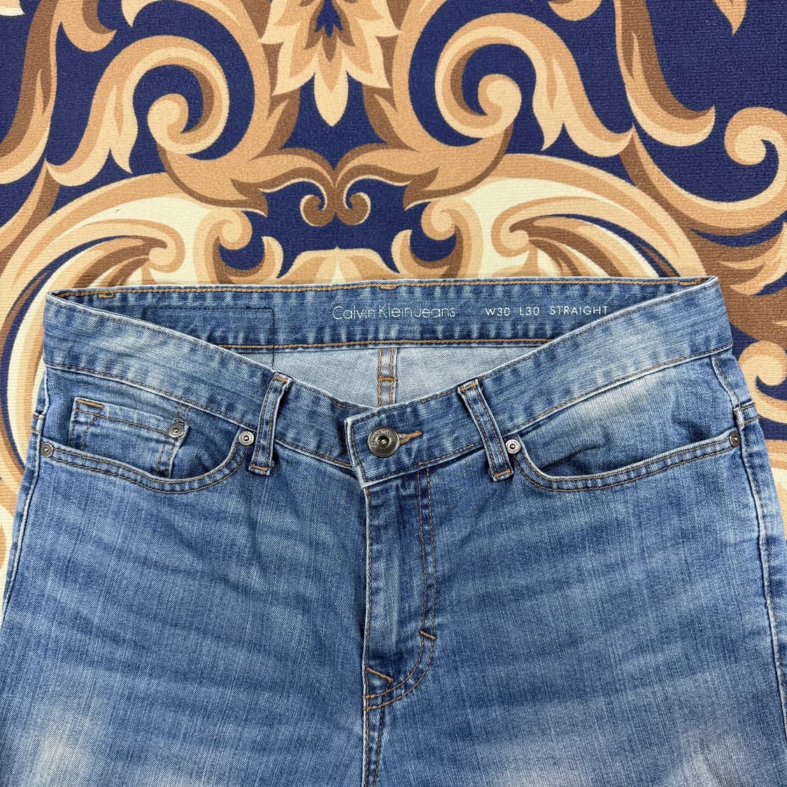 (30)캘빈클라인 Calvinklein 중청 워싱데님팬츠 상품이미지2