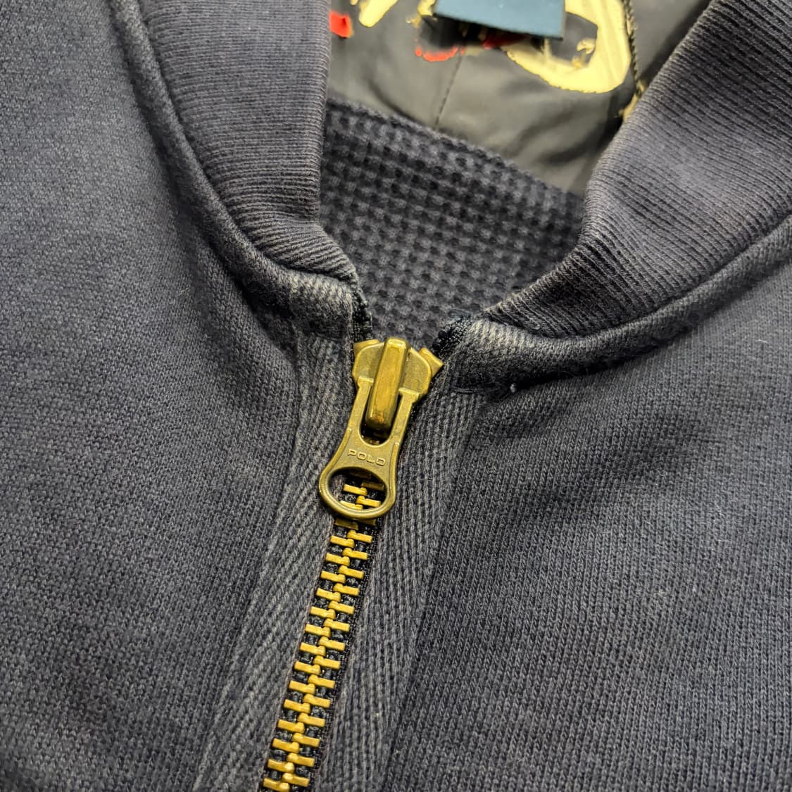 [L] 폴로 네이비 코튼 봄버 자켓 집업 점퍼 D837 상품이미지5