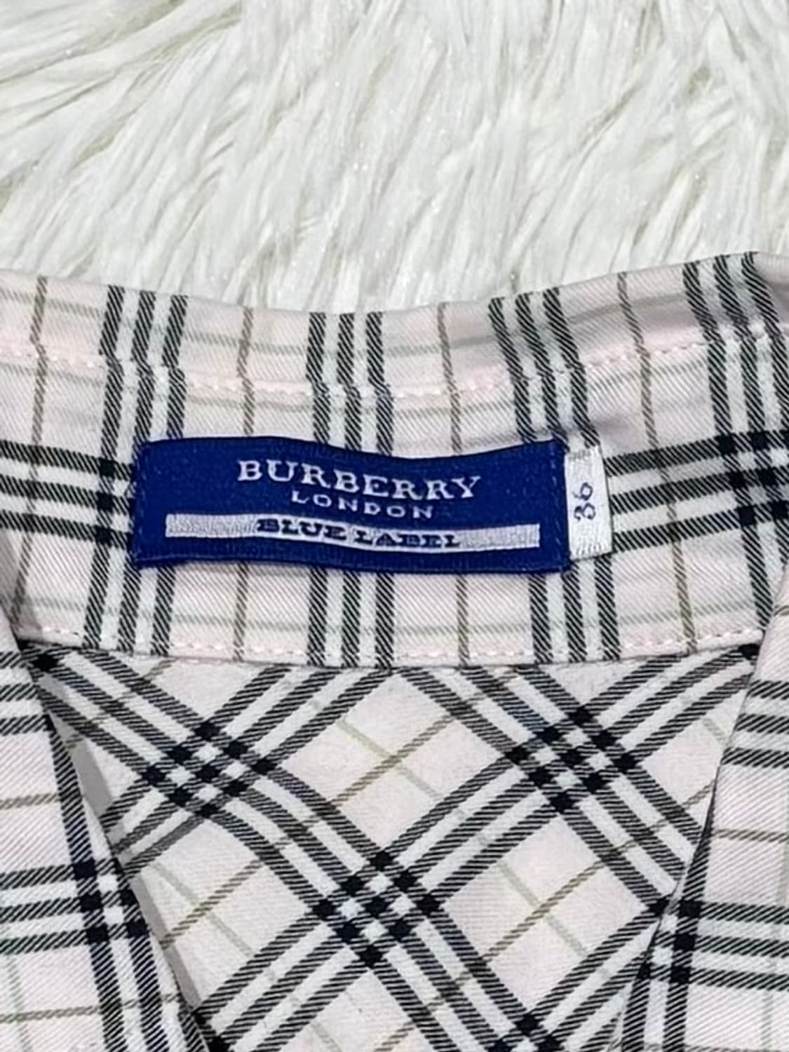 버버리 블루라벨 노바체크 셔츠 상품이미지6