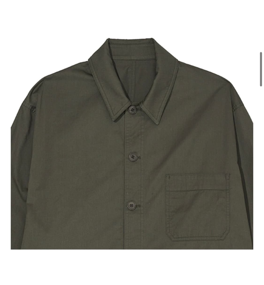 [2] 스테디에브리웨어(sew) 라이트 워크 셔츠자켓 다크올리브 상품이미지2